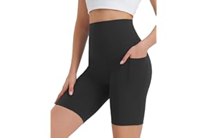 baleaf Women's Cycling Shorts High Waisted 3"/5"/8" Running Shorts Gym Yoga Short with Pockets