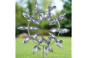 MARISSA'S GARDEN & GIFT Richmond wind sculpture spinner silver. Delivery 1-3 business days