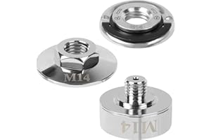 Ruaizel 3Pcs X-Lock Adapter, Grinder Adapter Kit on M14 and 5/8 Inch Thread, Angle Grinder Adapter for Cutting Discs and Grinding Wheels (X-Lock Adapter for M14)