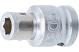 BGS 8225 | Adapter do bitów z kulką | gniazdo czworokątne 10 mm (3/8") | gniazdo sześciokątne 6,3 mm (1/4")