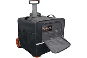 YIPUVR Cover for Jackerys Solar Generator 2000 Plus 400W/3000 PRO 400W/ Jackerys Explorer Kit 4000 Plus with Reflective Strips, Multiple pockets for Outdoor Enthusiasts(17.7*14.5*15 inch)