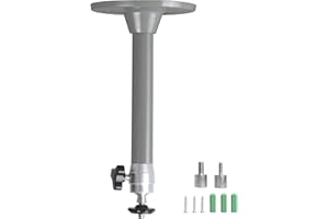 YiePhiot Mini Beamer Projektor Halterung Wall Ceiling Mount Kompatibel mit QKK,DR.J Upgrade,DBPOWER,Anker,VANKYO,AAXA Technologies, PVO,Artlii,LoongSon,APEMAN und meisten (175mm, Grau)