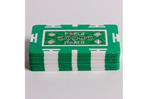 Redtooth Poker 50,000 Value Casino Numbered Plastic Chip Plaques
