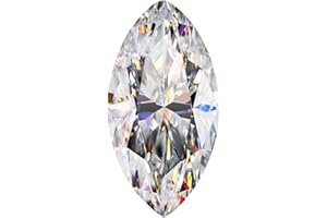 ROY ROSE JEWELRY Star Fire Moissanite Loose Stone Marquise Cut Moissanite Loose Gemstones D/VVS1 Clarity for Pendant, Ring, Stud Earring - Jewelry Making 0.05ct-3ct With Certificate Of Authenticity GRA