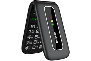 Guwet F20 Mobile Seniorenhandy ohne Vertrag, Dual SIM mit Notruftaste, Rentner Handy große Tasten, 1800 mAh Akku Lange Standby-Zeit Schwarz