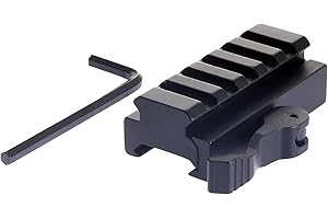 Dophee QD 5 Slot Riser Cannocchiale Base Adattatore di Montaggio per 20 Millimetri Picatinny Guida del tessitore