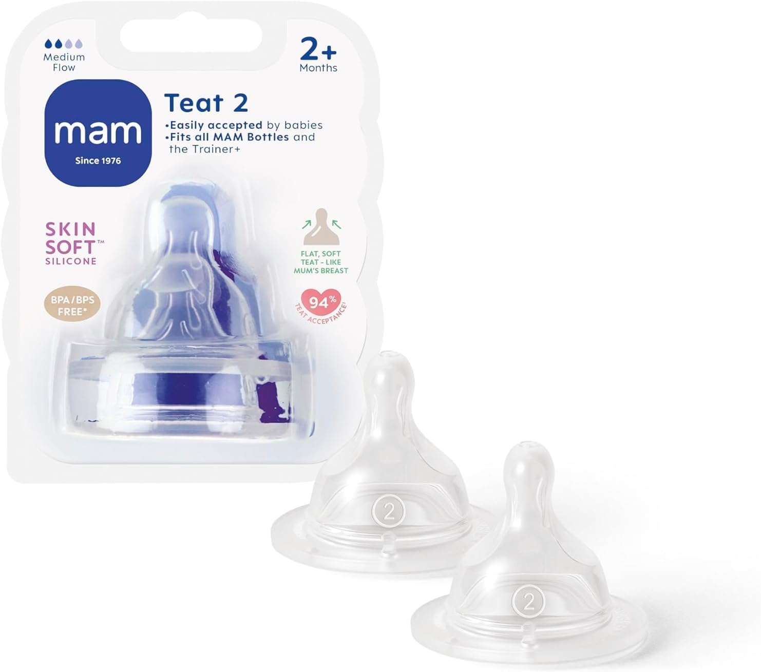Guide d'Achat 2026 : Pourquoi Choisir le MAM Teats Size 2 Medium Flow 2 Pack Suitable ?