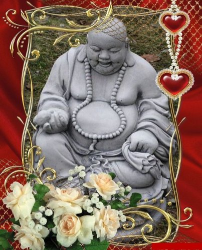 Nr.027 Steinfigur FENG SHUI Buddha 01 Gross 31 cm ca.17 kg Frostfest Stein - 8