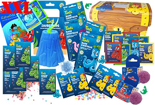 Tinti Schatztruhe pflegender Badespaß für Jungen oder Mädchen
