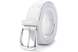 JasGood Pasek damski, pleciony, elastyczny pasek, regulowany pasek ze stretchu, szerokość 3,3 cm, do dżinsów i spodni, rozciągliwy pasek materiałowy unisex