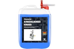 DIE SEIFENBLASE Cleanerist | Detergente ultrasuoni 5L con versatore – Concentrato per officina, carburatori, motori, freni, pompe, iniettori – contro sporco, olio e grasso – per vasche a ultrasuoni.