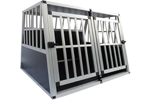 SPOCADO Villa Hunde Transportbox - Sicherer, bequemer Transport für deinen Hund - Stabile Konstruktion, in versch. Größen erhältlich - Leicht, langlebig und einfach zu reinigen (97 x 90 x 69,5 cm)