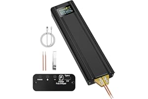 LOTTSALL Punktschweißgerät, Handheld Punktschweißgerät für Akkus mit automatischen und manuellen Modi, 80 einstellbaren Geschwindigkeiten für DIY-Batterien