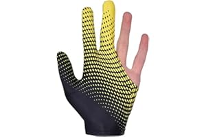 VOLLGUFEN 1 Pcs guanti da biliardo, guanto da biliardo da uomo a tre dita da biliardo guanto da biliardo