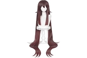 UTIEHD Anime Cosplay Perücke, Genshin Impact Perücke, mit zwei Perückenkappen, für Halloween, Party & etc. (Hutao Cosplay)