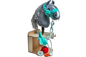 KHT ARIA SHOP | Hobby Horse Pferdestall/Ständer für EIN Steckenpferd | Hobby-Pferde Zubehör (Lieferumfang ohne Pferd)