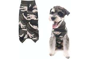 VICTORIE Chat Vêtement De Récupération Opératoire Gilet Blessures Médical Protection Anti-lécher pour Chien Chat Petit Animaux Camouflage XL
