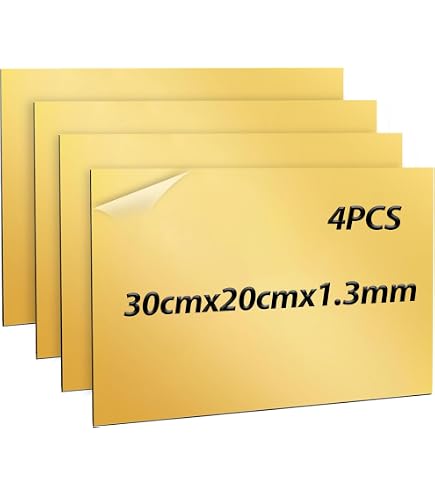 Produktbild von Gohytal ABS Kunststoffplatte 20x30 Cm – 4 Stück, Zweischichtig, Für Lasergravur, Schilder Und DIY, Weiß