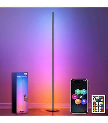 Lampara de Piso Led Inteligente RGB Lámpara de Pie para Sala Bluetooth