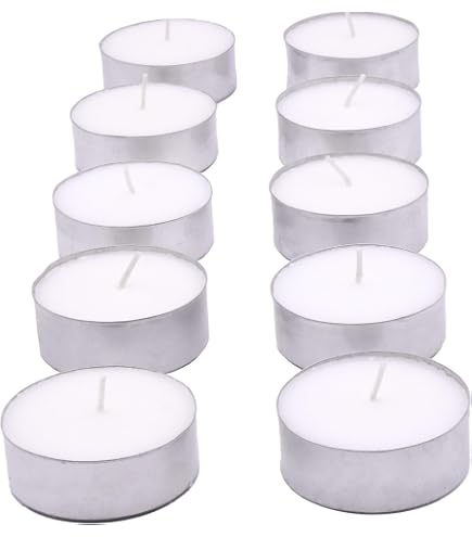 Bougies Coniques Longues - Lot De 50, Durée 7h, Sans Parfum, Couleurs Blanc, Vert, Ivoire, Rouge - 5