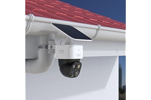 OkeMeeo Kamera Halterung für eufy Solocam S340, Außen Masthalterung für eufy SoloCam S340/SoloCam E30/4G LTE Überwachungskamera Ohne Bohren (Weiß, 1 Stück)