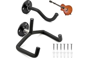 RFYTDCF Gitarren Wandhalterung, Gitarrenhalter für die Wand Schräg Klassische Wandhalter Gitarrenwandhalter Gitarrenhalterung Gitarrenständer Display für Bass Ukulele