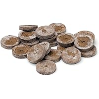 GREEN24 20 St. Jiffy Original Quell-Tabletten Torf-Quelltöpfe Aussaaterde Anzuchterde 44mm Torftablette mit Anleitung