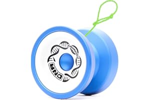 YOYO FACTORY YoyoFactory DNA Yo-Yo - Blue Blanco (Yoyo de Metal, Cuerda, rodamiento de Bolas e Instrucciones Incluidas)