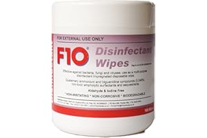 ESSEX REPTILE F10 Disinfectant Wipes | 100 Wipes Pot