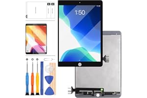 LADYSON Schermo di ricambio per iPad Pro 9.7 2016 A1673 A1674 A1675 Display LCD Touch Screen Assembly Tablet Pannello frontale e Schermo LCD Riparazione, con di strumenti in omaggio +vetro temperato (nero)