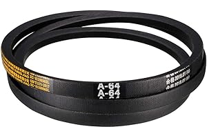 sourcing map Correa de transmisión de caucho industrial 64 pulgadas A-64 Correa trapezoidal