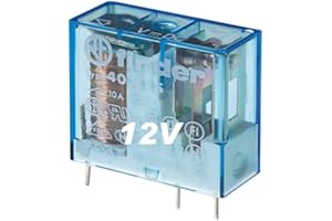 RELE SERIE 40 STANDARD 12Vcc 1 CIRCUITOS 3 PINES PASO 3.5mm CONMUTADOS 10A MINI-RELE CIRCUITO IMPRESO 29x25x12.4mm FINDER 40.31.9.012.0000