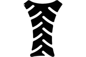 BIKE-label Adesivo per serbatoio nero 3D per moto, protezione del serbatoio X500955VA