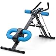 MERACH Ab Machine, Abs Workout Equipment, Adjustable Ab Trainer Machine for Abs Workout at Home Gym, Foldable, Knee Protection