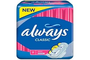 Always - Zawsze klasyczne serwetki sanitarne (rozmiar 2) ze skrzydłami - 9 sztuk