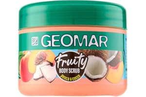 GEOMAR | Fruity Body Scrub Pesca&Cocco, Profumo di pesca e albicocca, Formula Vegan, Made in Italy, 300 g