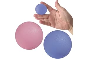 ResultSport Pelota Antiestres - Juego de 2 bolas de gel terapéuticas para ejercicios de mano, para adultos, alivio de la artritis, rehabilitación de accidentes cerebrovasculares