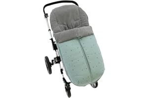 ROSY FUENTES - Saco Silla de Paseo Universal - Saco Carrito Bebé - Funda de silla de paseo - Equipado para ser Ajustado perfectamente 0-verde