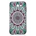 Produktbild Samsung Hüllen, Hozor Dünne Weiche TPU Silikon Handyhülle Schutztasche Back Cover Gemalt Geprägt Muster Schutzhülle Etui für Samsung Galaxy J7 2017 / SM-J720 5.5 zoll - Tribal Blume