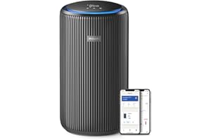 Purificador de aire Philips Serie 4200, HEPA NanoProtect + doble filtro de carbón activo, CADR 600m³/h para 156m², ultra silencioso, inteligente y de bajo consumo (AC4221/11)