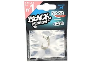 Fiiish Black Minnow Hamecon Krog Premium By Vmc No.1 - Chrome - BM038