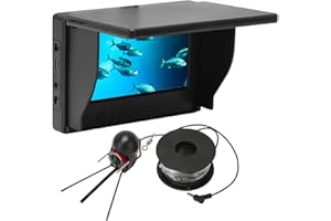 SXHLSELLER Fotocamera da Pesca Subacquea Schermo TN HD da 4,3 Pollici, Fish Finder IP68 Profondità Luce Notturna Impermeabile, Fotocamera da Pesca 195 Gradi Grandangolo Batteria da 10000 MAh (20 m / 21,9 yd