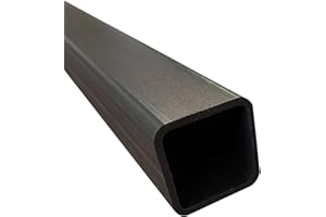 KIMETALS K I Metals Mild Steel Box Section - 1000MM Length (1M) x 25MM Width x 25MM Height x 2.5MM Wall Thickness, Mild Steel Durable Square Steel Tubes for Constructions, Residential & DIY Projects