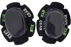 RTX Leathers Universal Durable Motorcycle Knee Sliders Motorbike Knee Slider Pucks - Hook and Loop Backed for Racing/Trackday Training/Road Motorbike Riding. (Black)