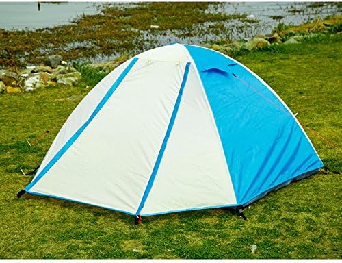 SJQKA-Tent outdoor, 2 double double deck tent, rainproof camping, field camping couple, anti ultraviolet tent