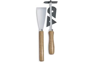 Steinel 10317 Farbschaber Set 5-teilig, 3 Universalklingen, Farbspachtel und Klingenhalter, zum Farbe entfernen und Restaurieren