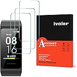 iVoler 4 Pezzi Pellicola Vetro Temperato per Xiaomi Mi Smart Band 4C / Xiaomi Redmi Band, Pellicola Protettiva, Protezione pe