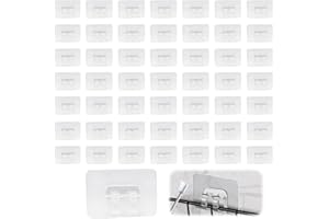 GCNWW 50 Pack Premium Outdoor Light Clips Kit | Heavy-Duty Weatherproof Hooks & Adhesive Strips | UV-Resistant, No-Damage Installation for UK Gardens & Patios