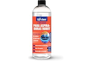 BIO-CHEM CLEANTEC Bio-Chem Limpiador de suelos para robots limpiadores y aspiradores, no deja rayas, es de secado rápido y aroma tropical, 750 ml, incluye dosificador