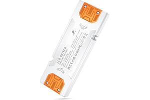 DUSKTEC Transformador 220V a 24V, Driver 60W, Fuente Alimentación 24V 2,5A Constante Ultra Fino para Tira de LED, Luces, Lámpara y Bombillas MR11 G4 MR16